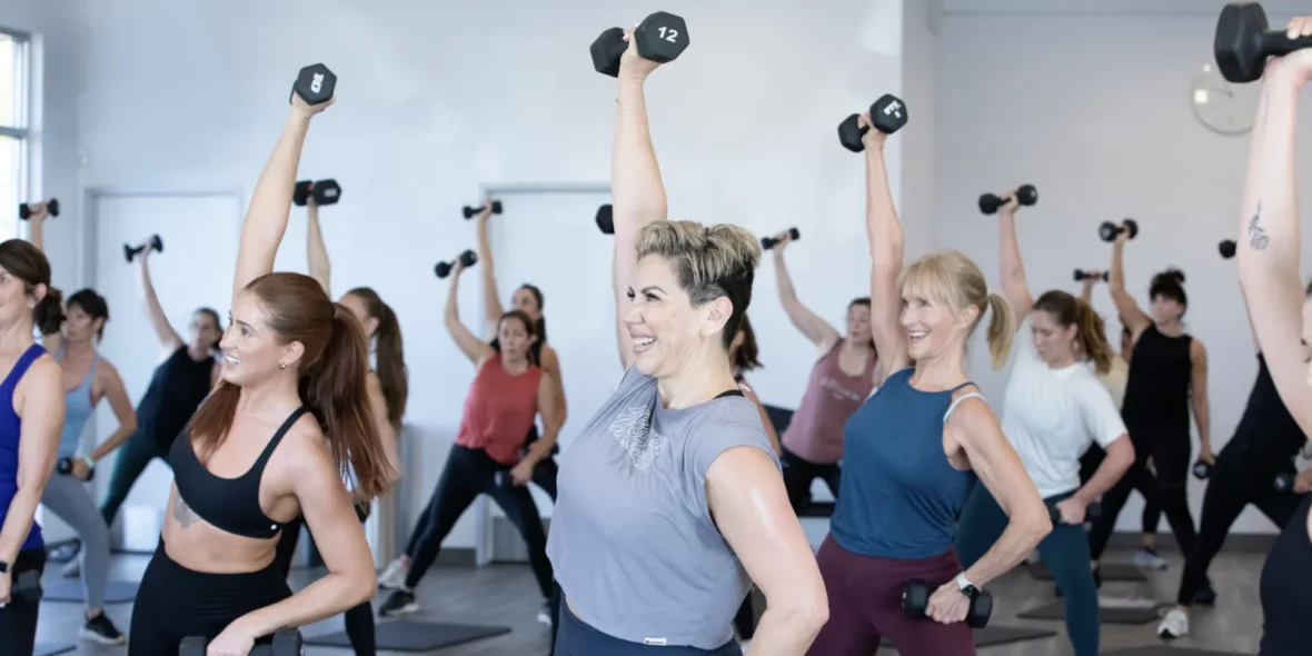 A Jazzercise class.